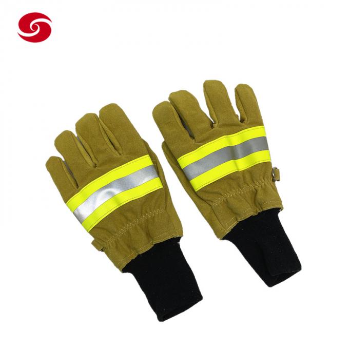 Militärische hitzebeständige feuerbekämpfende Feuerwehrmann-Fireman Gloves Emergency-Feuer-Rettung Protictive-Schutzhandschuhe