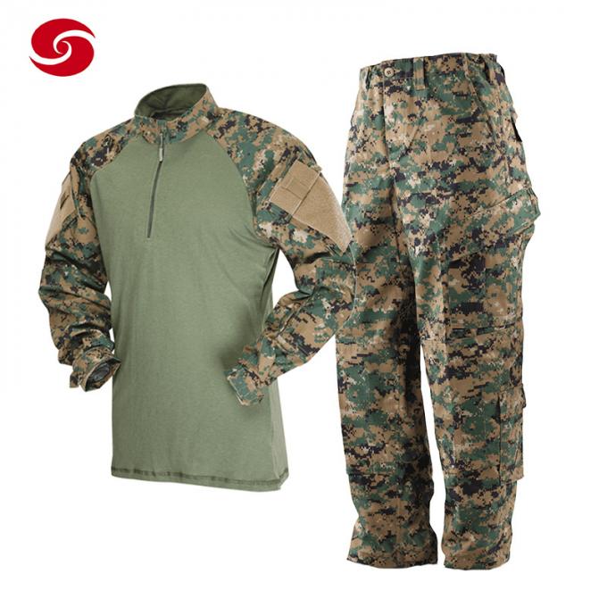 Taktische Wald-Digital-Tarnungs-zufälliger Hemd-Kampf-Frosch-Anzug für Männer im Militär
