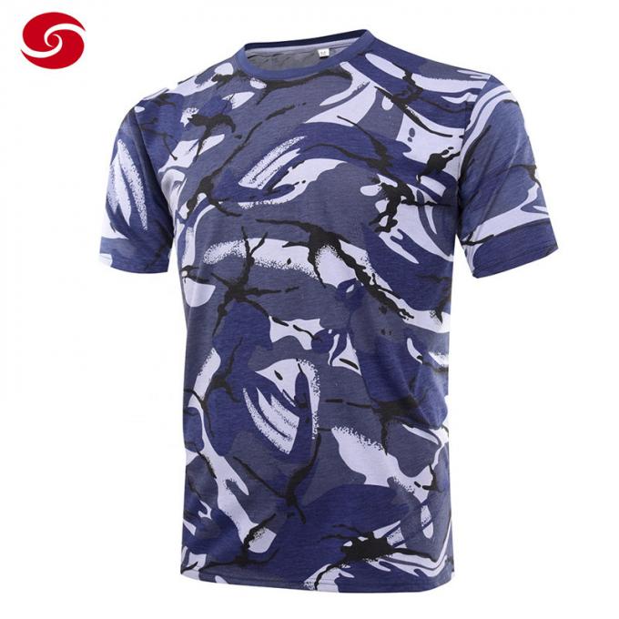 Britisches Marine Camouflage Military Army Tactical-Baumwollt-shirt für Männer