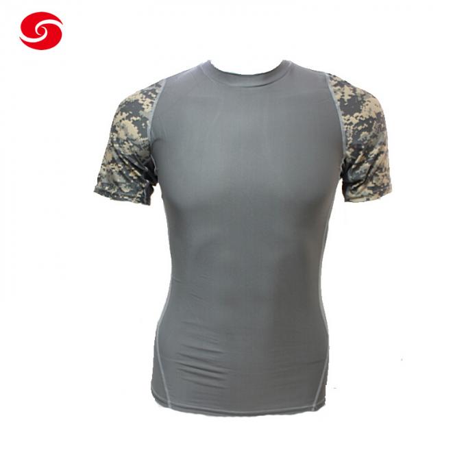 Überstürzter Schutz T Shirts lange Ärmel Lycra für Sportwear für Mann