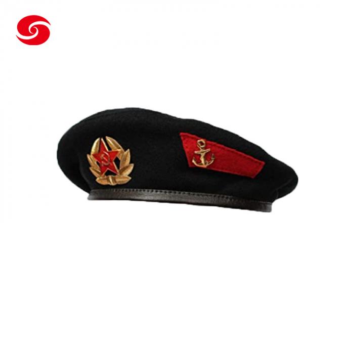 Weinlese-russischer Unisexbarett-ursprünglicher sowjetischer Armee-Unisexwollbarett-Hut echter Headwear