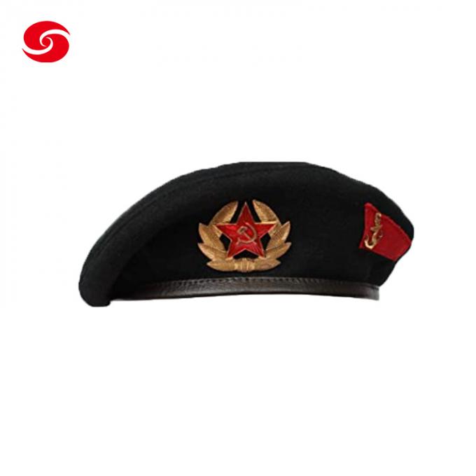 Weinlese-russischer Unisexbarett-ursprünglicher sowjetischer Armee-Unisexwollbarett-Hut echter Headwear