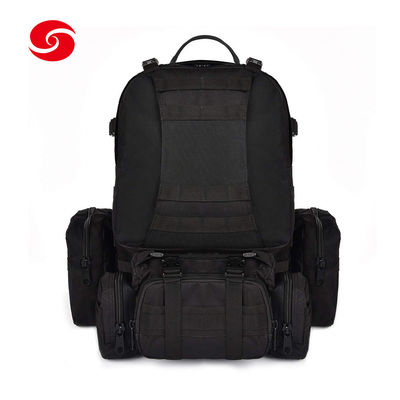Black Multifunctional Military Tactical Backpack Molle Detachable