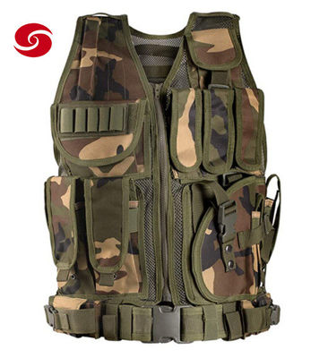                                  Outdoor Lightweight Nylon Combat Training Modular Assault CS Military Tactical Vest with Detachable Belt             